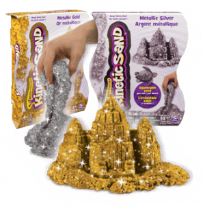 kinetic sand metallic gold