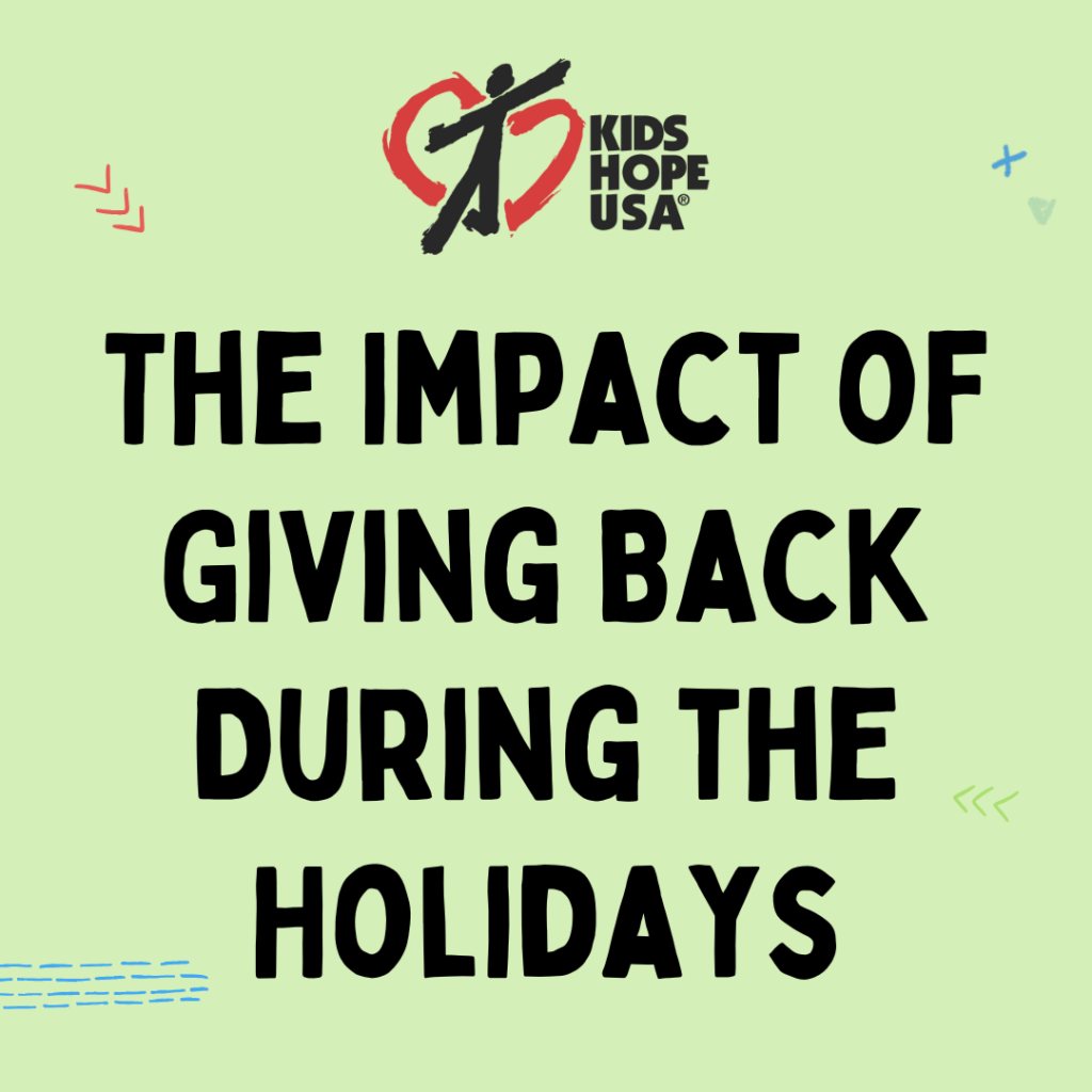 The impact of giving back